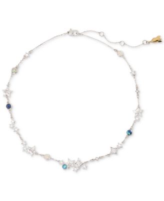 kate spade new york - Two-Tone Cubic Zirconia & Stone Star Collar Necklace, 16" + 3" extender