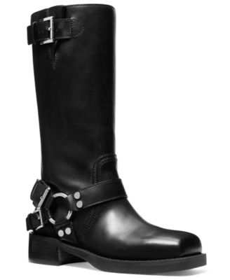 Michael Kors - Women's Crosby Leather Moto Boots