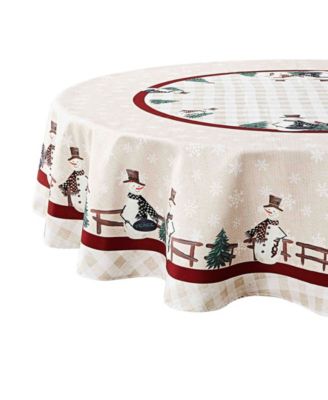 Avanti - Country Snowman Tablecloth, 52" X 70"