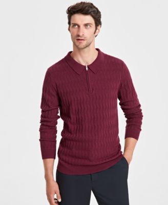 Alfani - Men's Textured Sweater, Created for Macy's