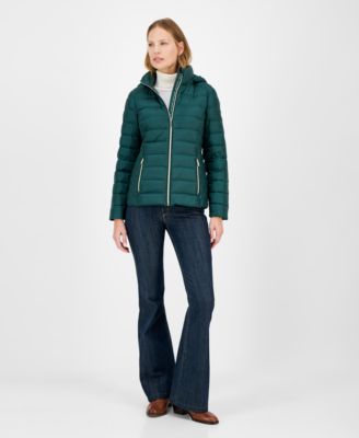 Michael Kors - Women's Hooded Packable Down Puffer Coat