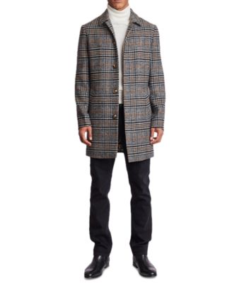 Paisley & Gray - Men's Plaid Topper Coat