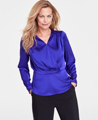 I.N.C. International Concepts - Women's Surplice Blouse