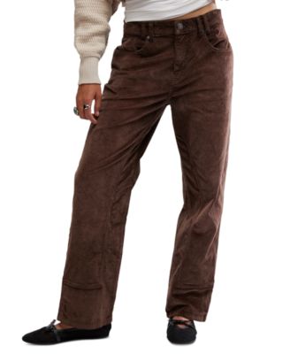 Free People - Women's Risk Taker Straight-Leg Corduroy Pants