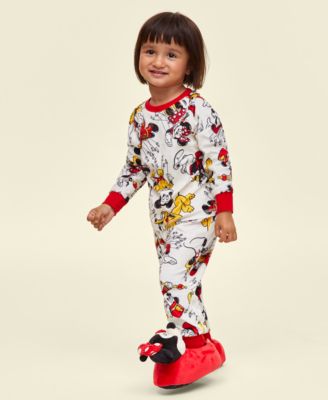 Disney | Macy's - oddlers Mickey Mouse Balloon-Print Pajama Set