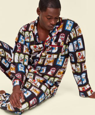 Disney | Macy's - Men's Window-Print Brushed Pajama Set