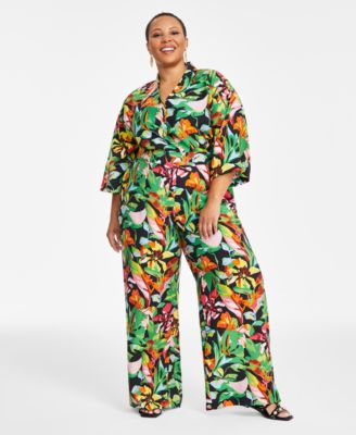 I.N.C. International Concepts - Plus Size High-Rise Wide-Leg Pants