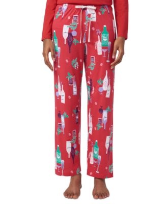 Hue - Women's Winter Cocktails Mid-Rise Pajama Pants