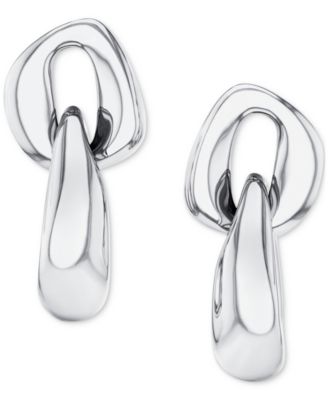 Calvin Klein - Stainless Steel Chunky Link Drop Earrings