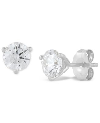 Grown With Love - PLEASE NOTE: A pair of 1 carat total weight stud earrings = approximately 1/2 carats each stud.