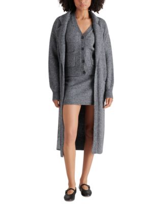 Steve Madden - Women's Marled Open-Front Duster Cardigan
