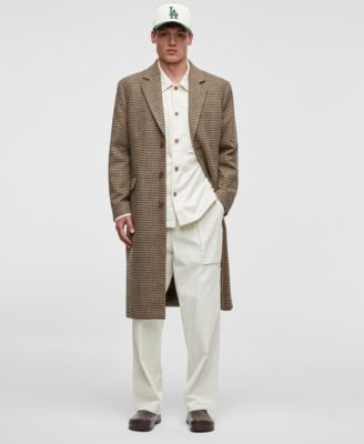 Mode of One - Men's Houndstooth Top Coat,