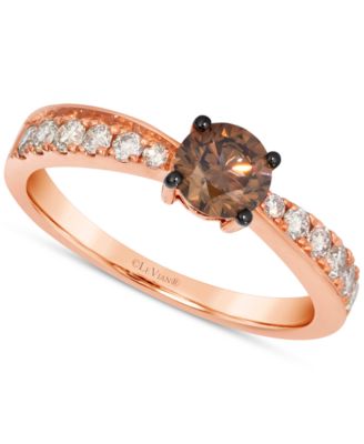 Le Vian - Chocolate Diamond & Nude Diamond Ring (7/8 ct. t.w.) in 14k Rose Gold