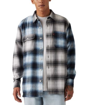 Levi's - Men's Relaxed-Fit Pieced Colorblocked Utility Shirt Jacket