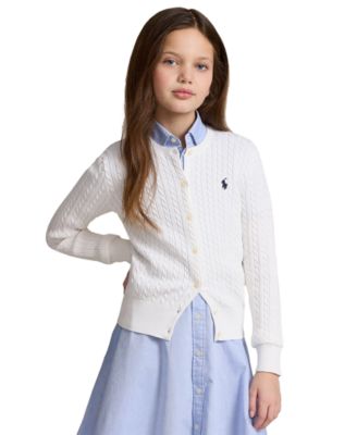 Polo Ralph Lauren - Big Girls Cable-Knit Cotton Cardigan