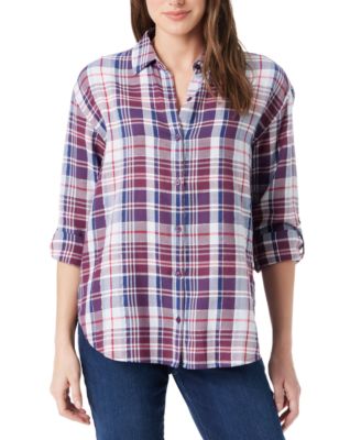 Gloria Vanderbilt - Women's Amanda Roll-Tab-Sleeve Shirt