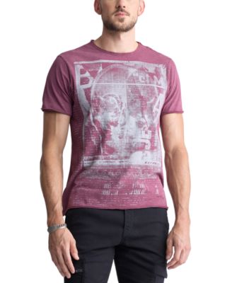 Buffalo David Bitton - Men's Tusha Short Sleeve Crewneck Logo Graphic T-Shirt