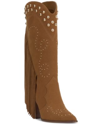 Jessica Simpson - Women's Rosera Studded Fringe Cowboy Boots
