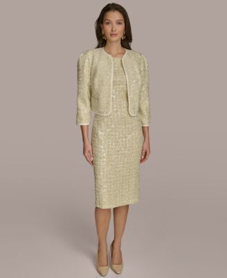 Donna Karan New York - Women's Sequinned Open-Front Shrug