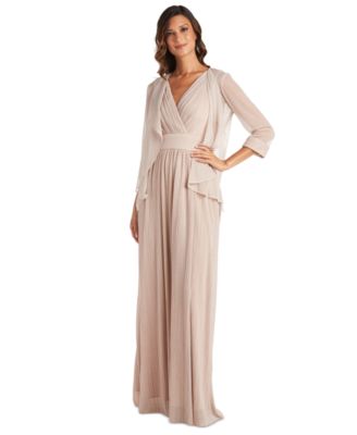 R & M Richards - Open-Front Jacket & Metallic Gown