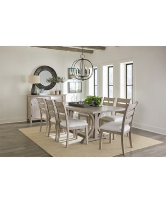 Furniture - Sadie 9-Pc. Rectangular Dining Set (Table & 8 Ladder Back Chairs), Created for Macy's