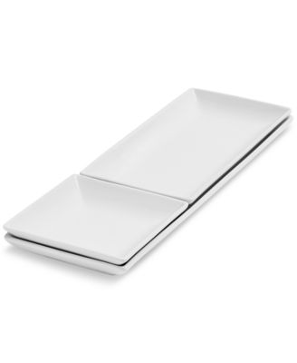 The Cellar - Set of 3 Whiteware Nested Serving Trays