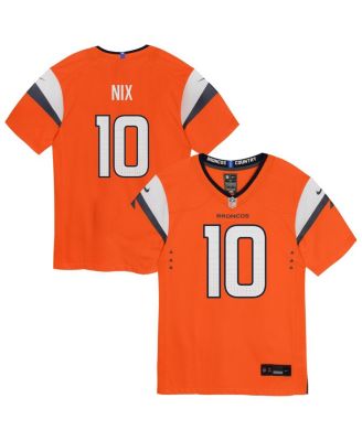 Nike - Preschool Bo Nix Orange Denver Broncos Team Player Game Jersey