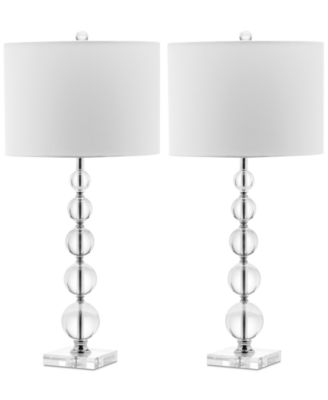 Safavieh - Set of 2 Liam Crystal Ball Table Lamps