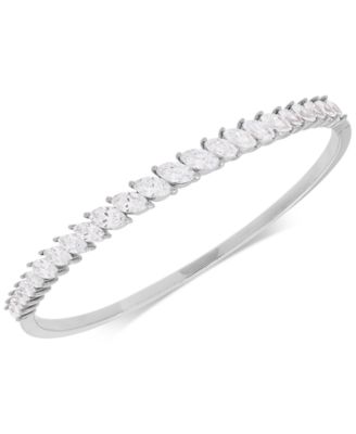 Arabella - Cubic Zirconia Bangle Bracelet in Sterling Silver