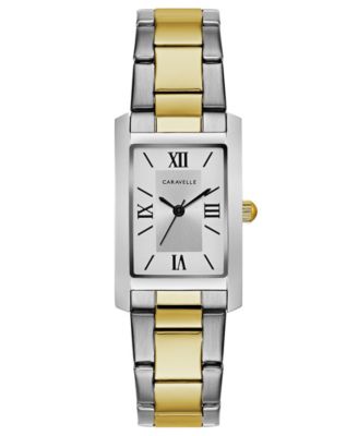Caravelle - Women's Two-Tone Stainless Steel Bracelet Watch 21x33mm