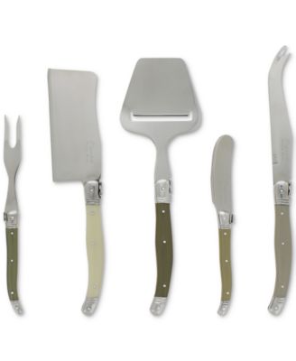 French Home - Mist 5-Pc. Cheese Knife & Fork & Slicer Set