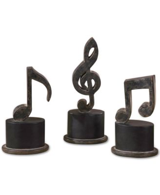 Uttermost - Music Notes Art, Set of 3