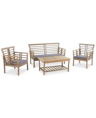 Noble House - Logan 4-Pc. Chat Set, Quick Ship