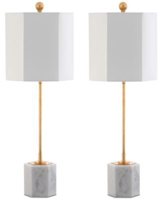 Safavieh - Set of 2 Magdalene Marble Table Lamps