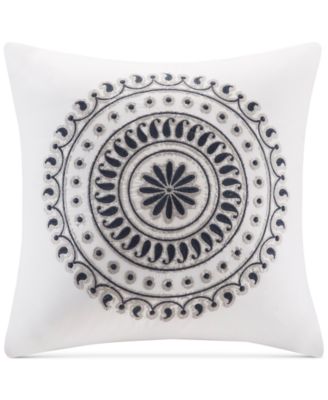 INK+IVY - Fleur 18" Square Embroidered Decorative Pillow