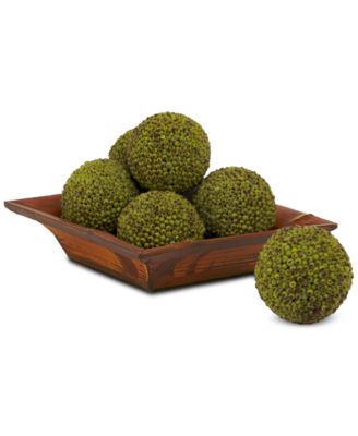 Nearly Natural - 4" Artificial Berry Balls, Set of 6