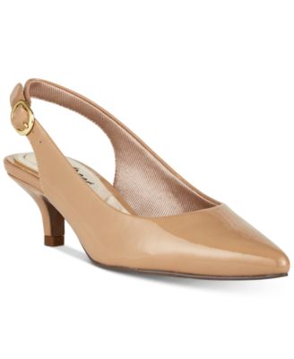 Easy Street - Faye Slingback Kitten-Heel Pumps