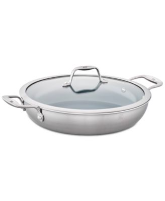 J.A. Henckels - Spirit Stainless Steel Ceramic Non-Stick 4-Qt. Braiser