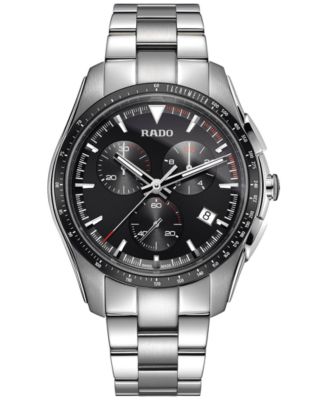 Rado - Men's Swiss Chronograph HyperChrome Stainless Steel Bracelet Watch 44.9mm