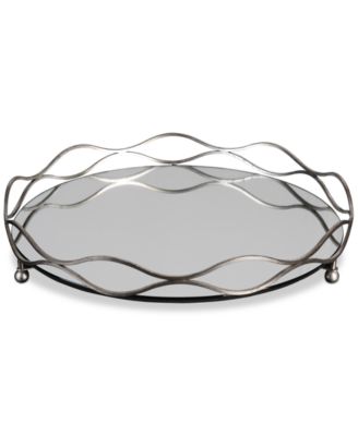 Uttermost - Rachele Mirrored Silver-Tone Tray
