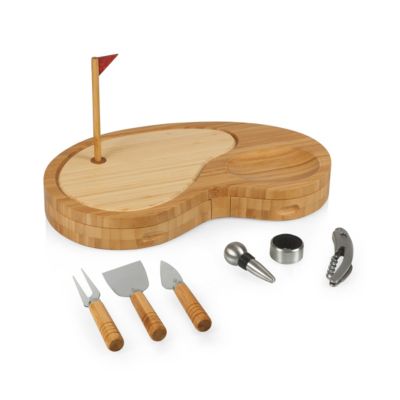 Picnic Time - Sand Trap Golf Cheese Cutting Board & Tools Set