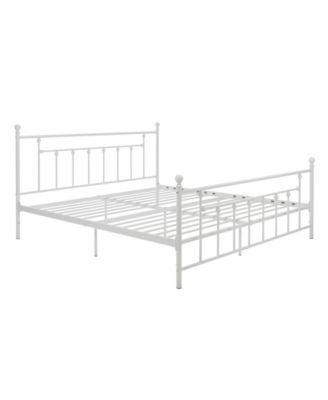 EveryRoom - Maisie King Metal Bed in White