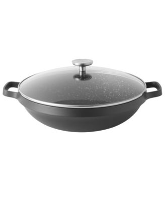 BergHOFF - GEM Cast Alum 12.5" Non-Stick 12.5" Covered Chinese Wok 5.7qt