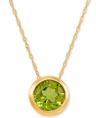 Macy's - Birthstone 18" Pendant Necklace in 14k Gold