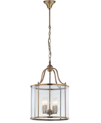 Safavieh - Sutton Place 4 Light Brass 13.4"D Pendant