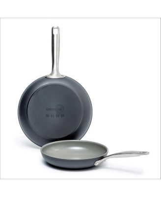 GreenPan - Chatham 8" & 10" Ceramic Non-Stick Open Fry Pan Set
