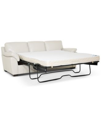 Furniture - Lothan 87" Leather Queen Sleeper