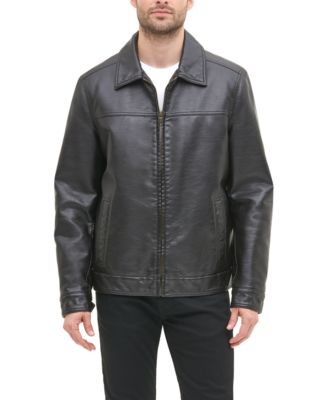 Tommy Hilfiger - Men's Faux Leather Bomber Jacket