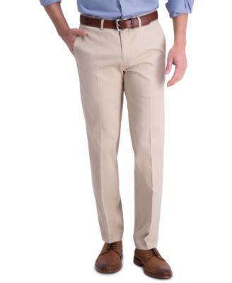 Haggar - Men's Premium Classic-Fit Performance Stretch Non-Iron Flat-Front Dress Pants