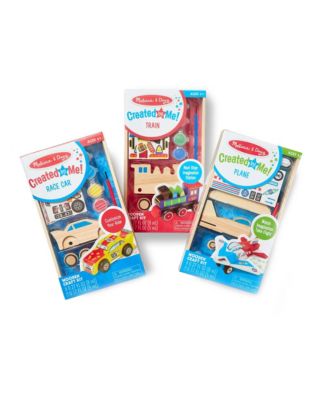 Melissa and Doug - DYO Plane, Train  Race Car Bundle